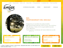 Tablet Screenshot of ambra-sociale.coop